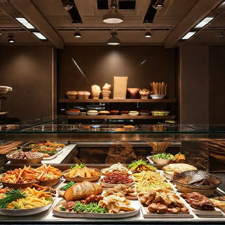 Conceptual image of futuristic dining.